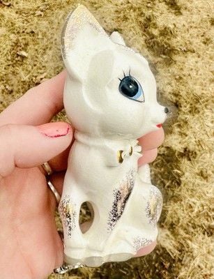 VTG Kitschy Anthropomorphic Blue Eyed Deer Made In Japan 1950’s Retro Kitschy 10