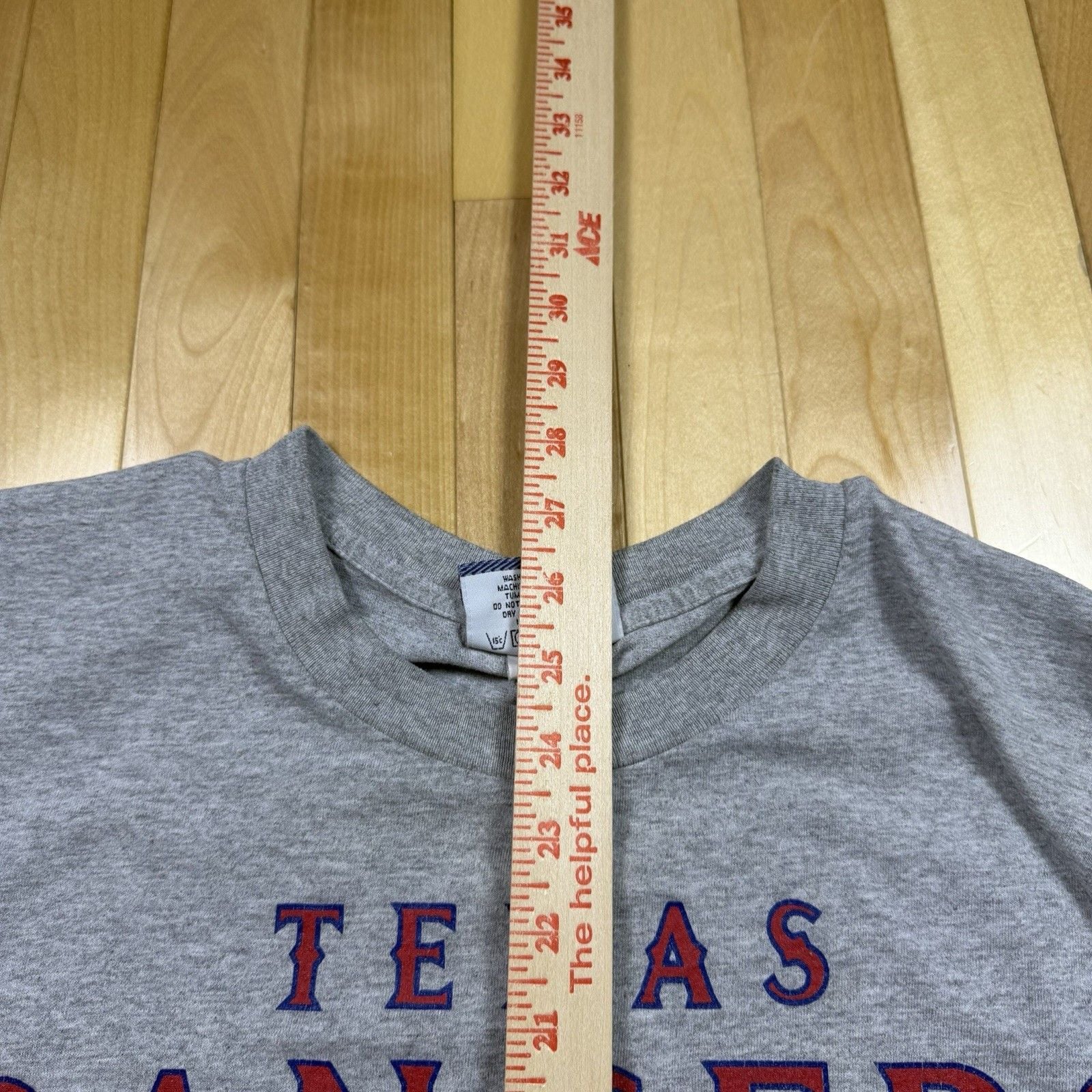 Vintage 1995 Texas Rangers Lee Sport T Shirt Mens M MLB Baseball Gray USA Made 10