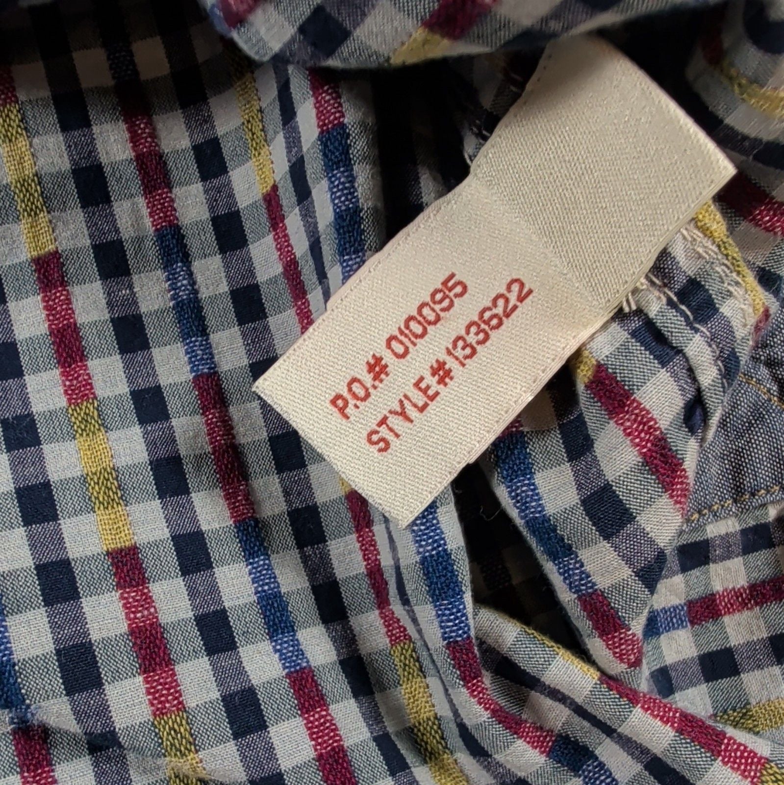 carbon2cobalt Men's 2XL Woven Cotton Long Sleeve Button-Up Multicolor Check 7