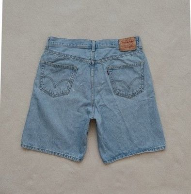 VTG 2002 Levis 550 Relaxed Denim Shorts Light Wash Men’s W36 Made Colombia 748 13
