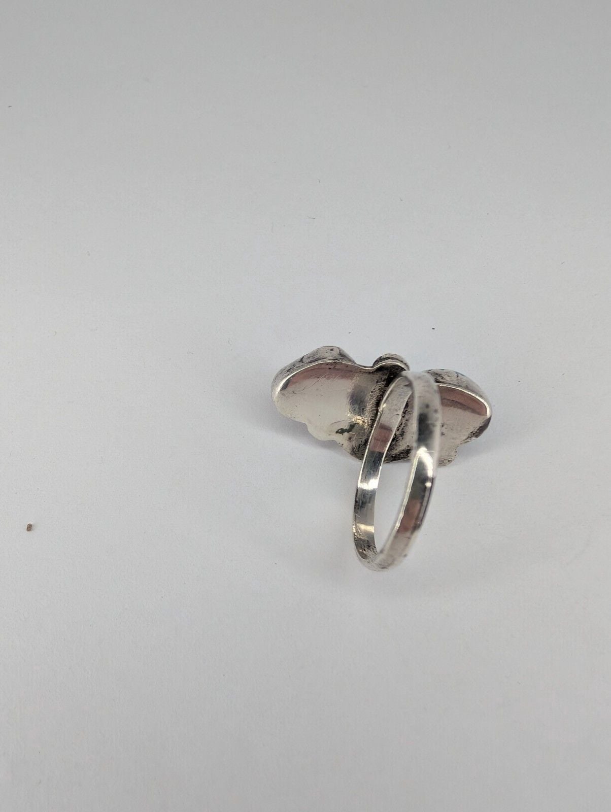 Vintage Sterling Silver Native American Navajo Turquoise And Coral Ring 5