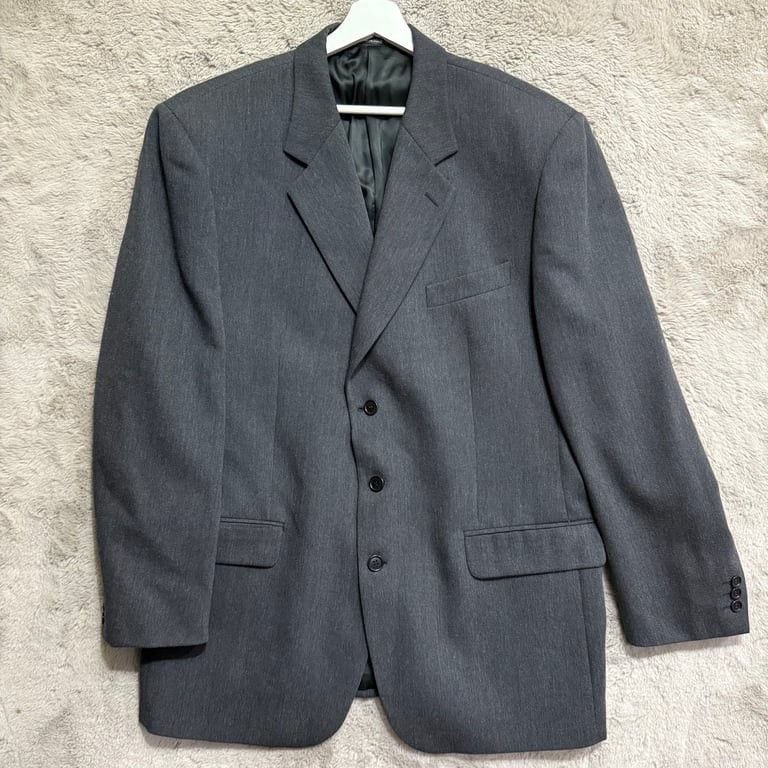 Manzoni Couture Men's Grey Wool Blazer Jacket 44R Italy Career Business 2