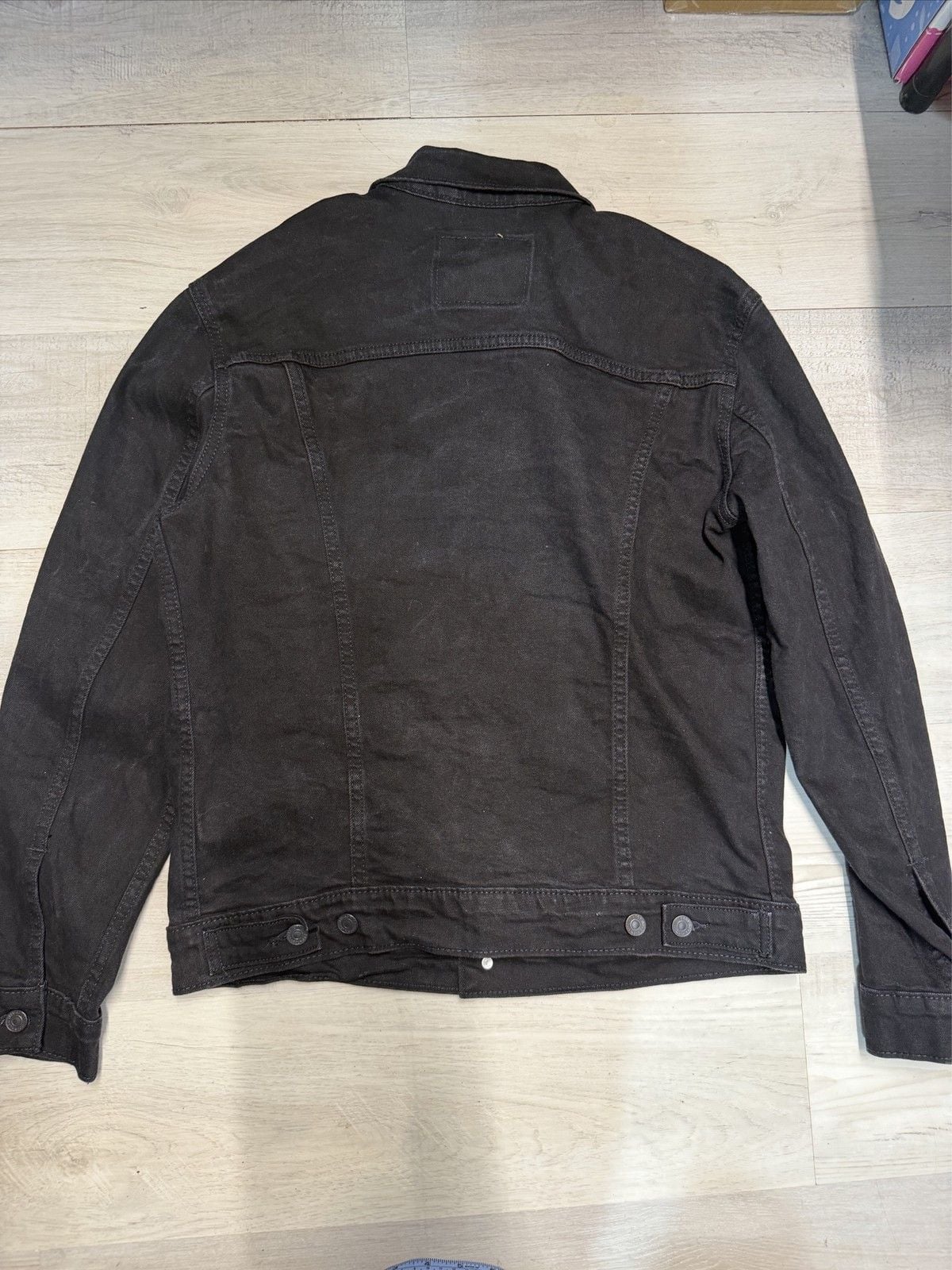 Levi Strauss & Co. Made & Crafted Trucker Jacket Men's M Black Denim 6