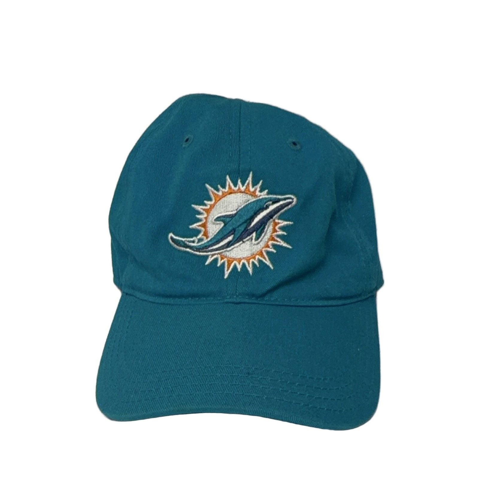 47 Brand Miami Dolphins Baseball Cap Girls NFL Football Teal One Size Adjustable 2