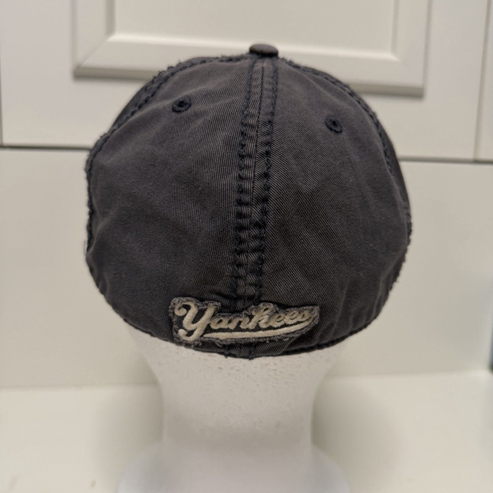 New York Yankees Hat Fitted Med 47 Brand Franchise Blue MLB Baseball Distressed 4