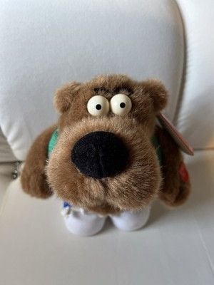 Brown Bear Sid Plushie Teddy 90s 1998 10” 1
