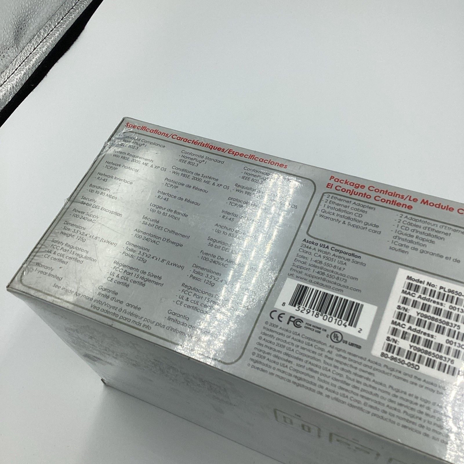 PlugLink 9650 Ethernet Over Power Kit NEW SEALED (C16B5) 7