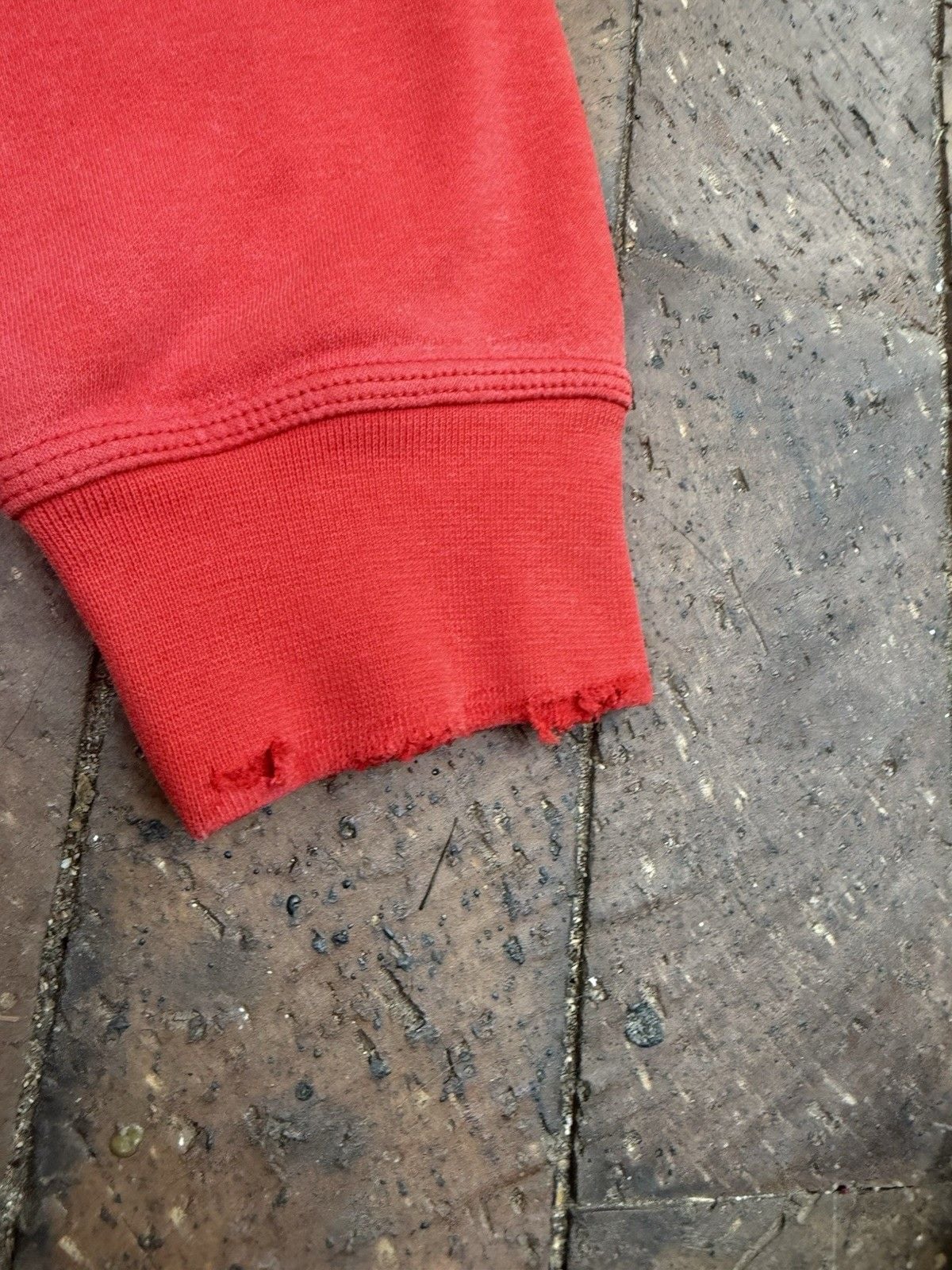 Vintage Nike Crewneck Sun Faded Red Crewneck Sweatshirt Fleece Distress Men’s L 11