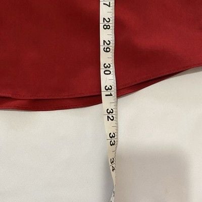 JF J. Ferrar Men’s Red Slim Long Sleeve Shirt L 16-161/2 32-33 7