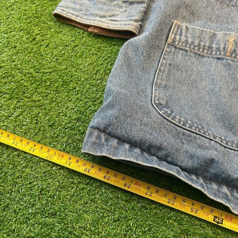 Denim & Co. Men's Relaxed Fit lined Denim Jean Jacket size XXXL(fits smaller length wise) 6
