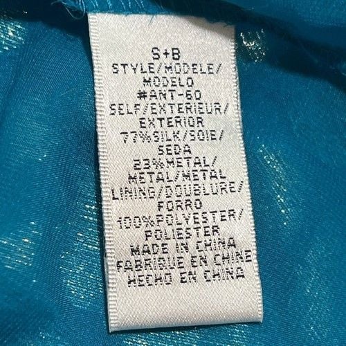 Anthropologie Blue Shimmer Dress 9