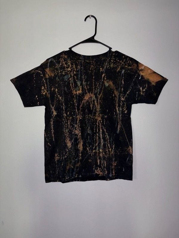 Bleach Tie-dye T-shirt - ***pine Tree Pressing*** - Size: Large - , 2