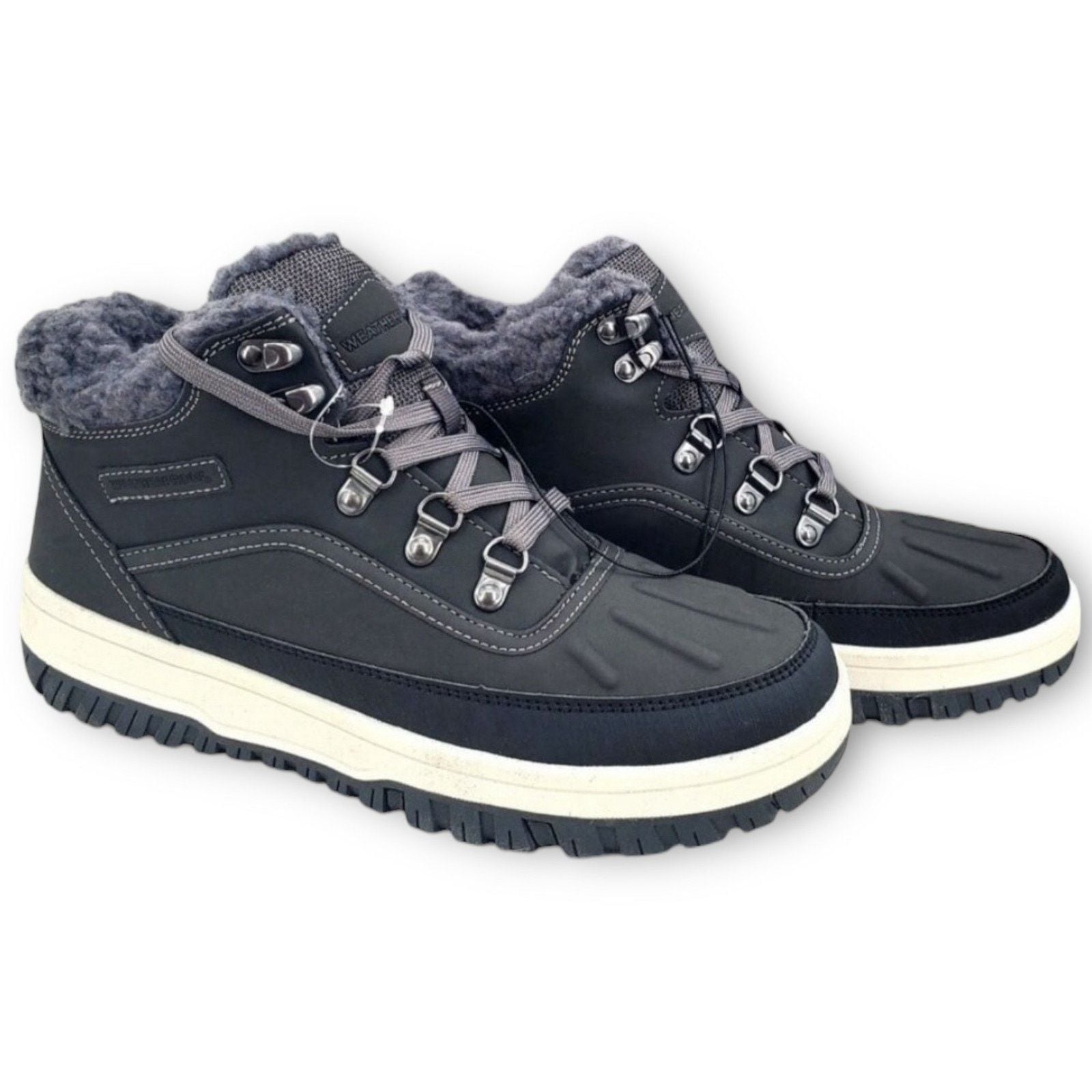 NWT Weatherproof Landon Men’s Suede Sneaker Boots – Grey – Size 13 9