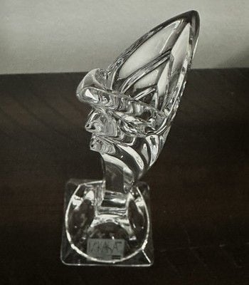 Mikasa Crystal Art Deco V-Shape Candlestick Candle Holder 6" West Germany 3