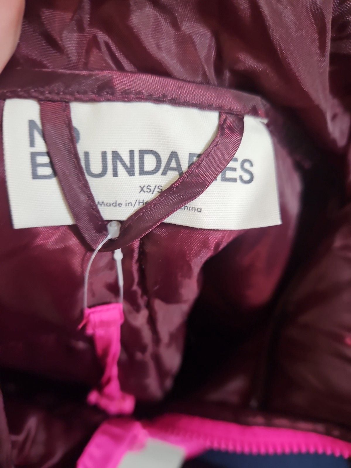 No Boundaries Packable Pink Puffer Coat Xs/s 5