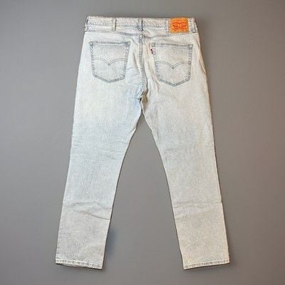 Levi’s 514 Denim Jeans 38x32 High Stretch Light Wash Classic Slim Straight Fit 3