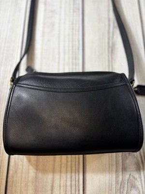 Coach Vintage VTG Austin Black Leather Crossbody Bag Purse Made In USA 90’s 2