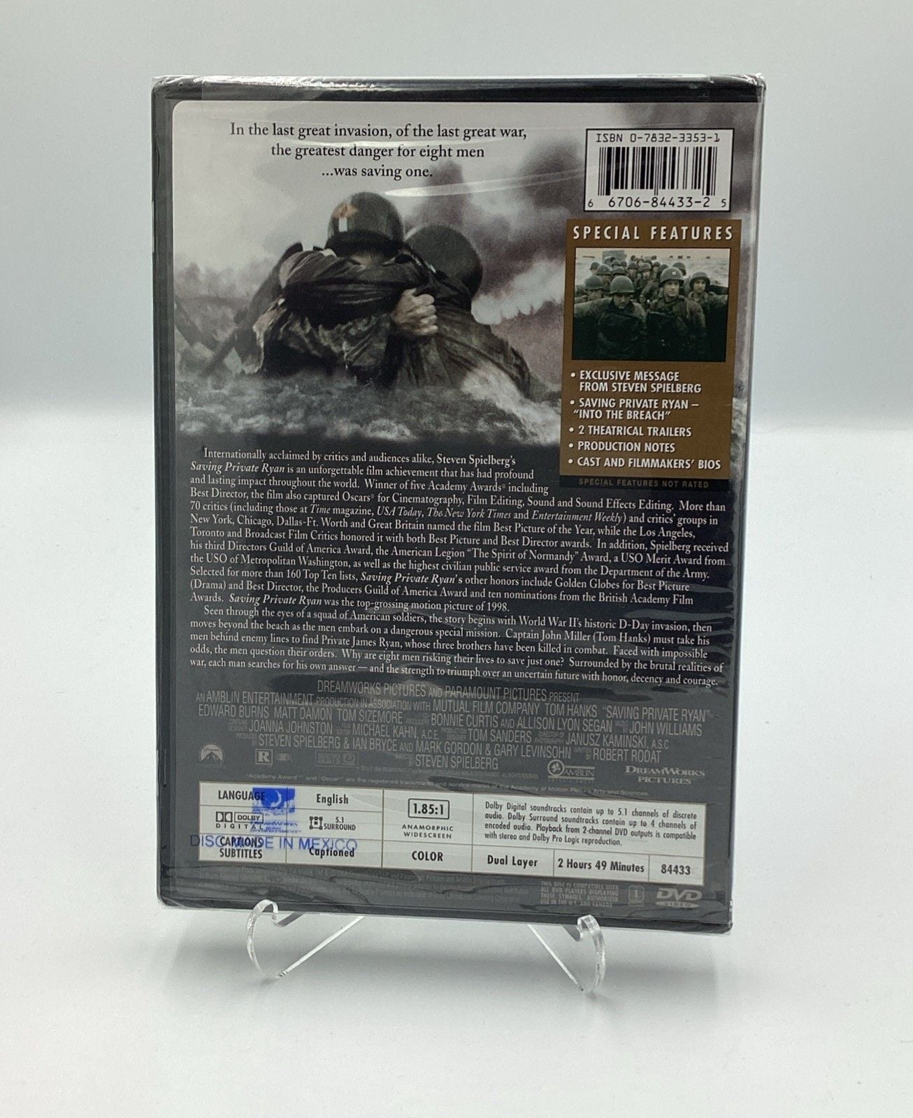 Saving Private Ryan (DVD, 1999) Widescreen Special Limited Edition WATERMARK NEW 2