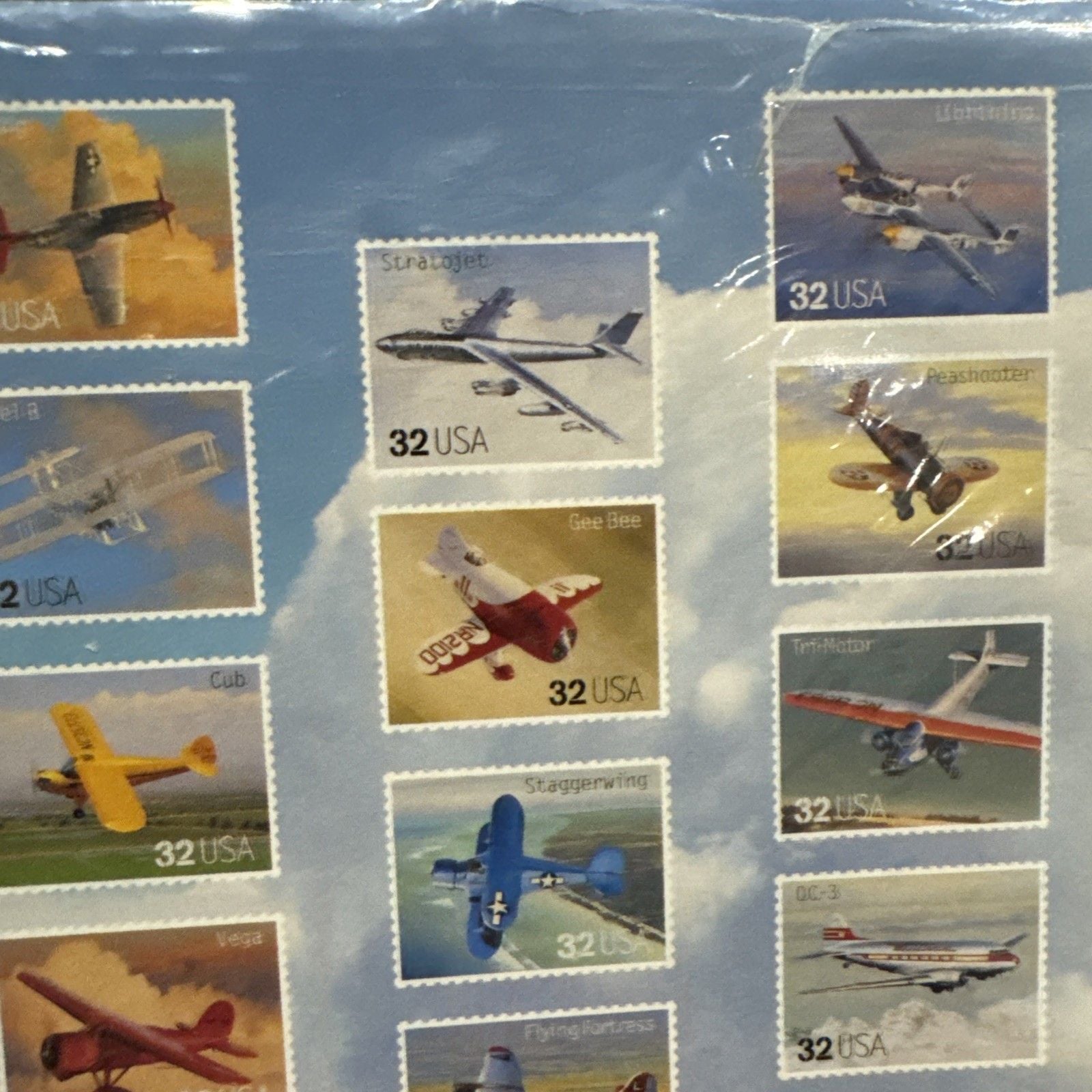 2pk USPS Classic American Aircraft XL Postcards Air Force Farmable Gallery Wall 6