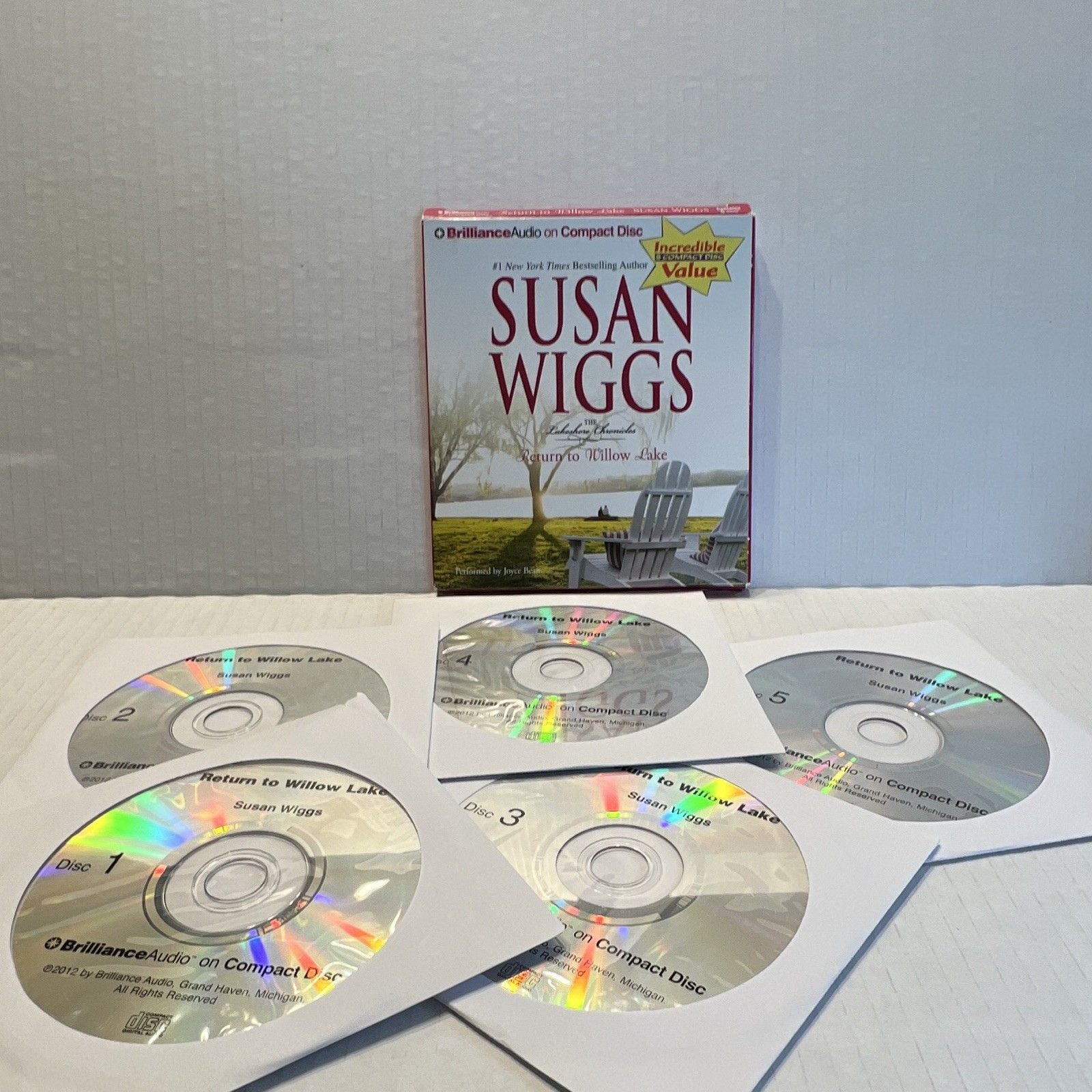 Brilliance Audio Susan Wiggs Audiobook CD Lot 4: Apple Orchard, Willow Lake 13