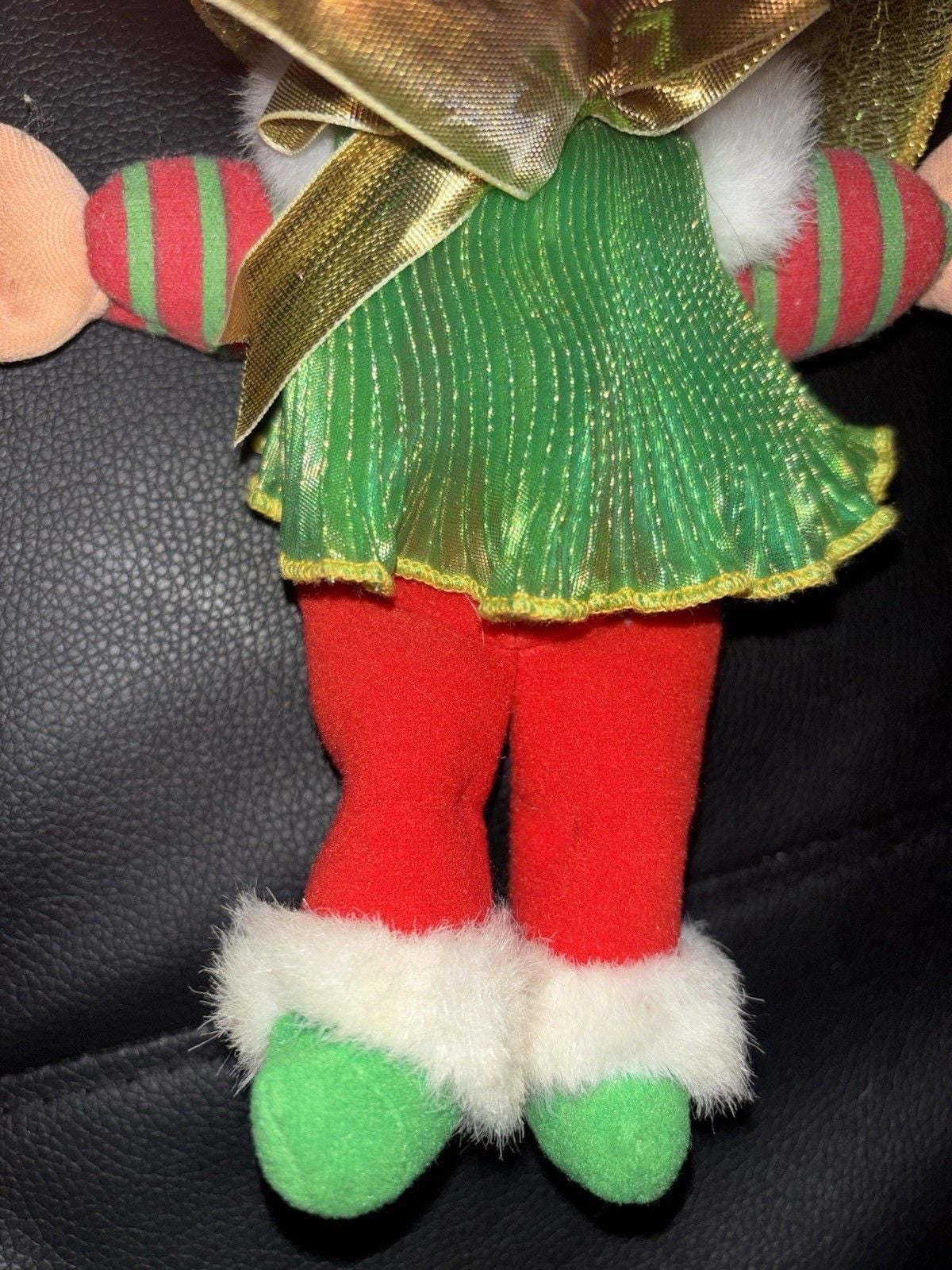 Vintage 1995 Cabbage Patch Kids Christmas Fairy In Green & Red Outfit 4