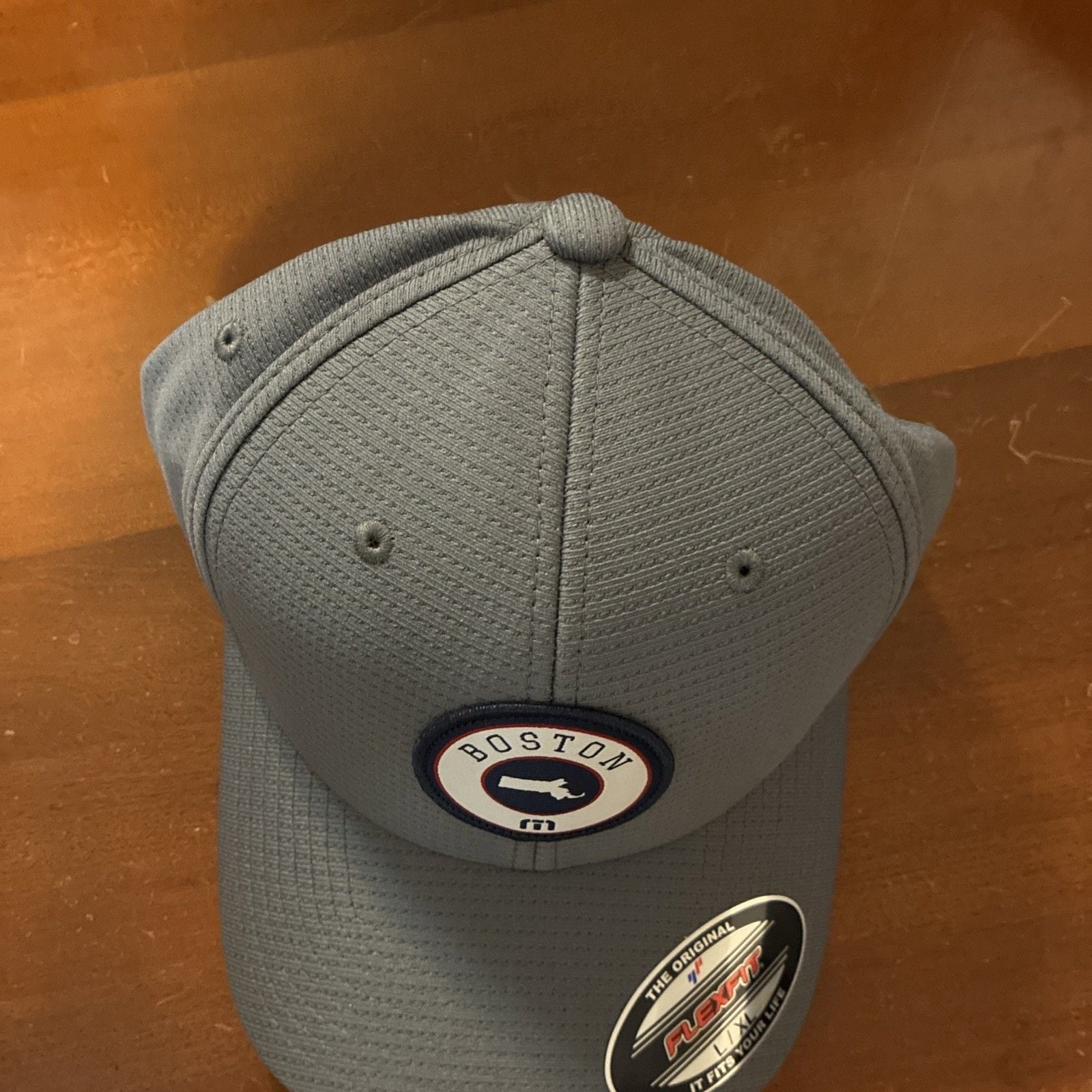 Travis Matthew Hat Fitted Cap Gray Flex Fit Size L/XL Boston Massachusetts Golf 3