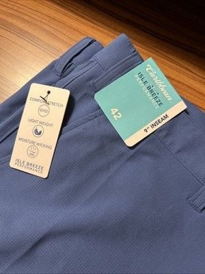 PGA Tour Golf Shorts Men’s 38 Navy Blue Performance Stretch Adjustable NWT 2