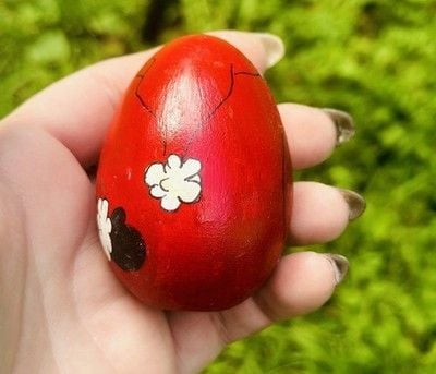 VTG 1990 Handpainted & Artist Signed Santa & Rudolph The Red Nosed Reindeer Eggs 17