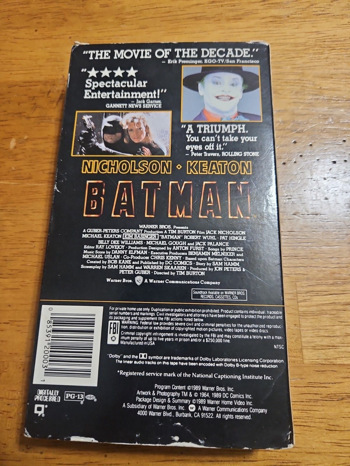 Batman (1989) VHS 2