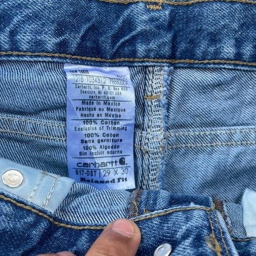 Carhartt Men's Relaxed Fit Blue Jeans 4