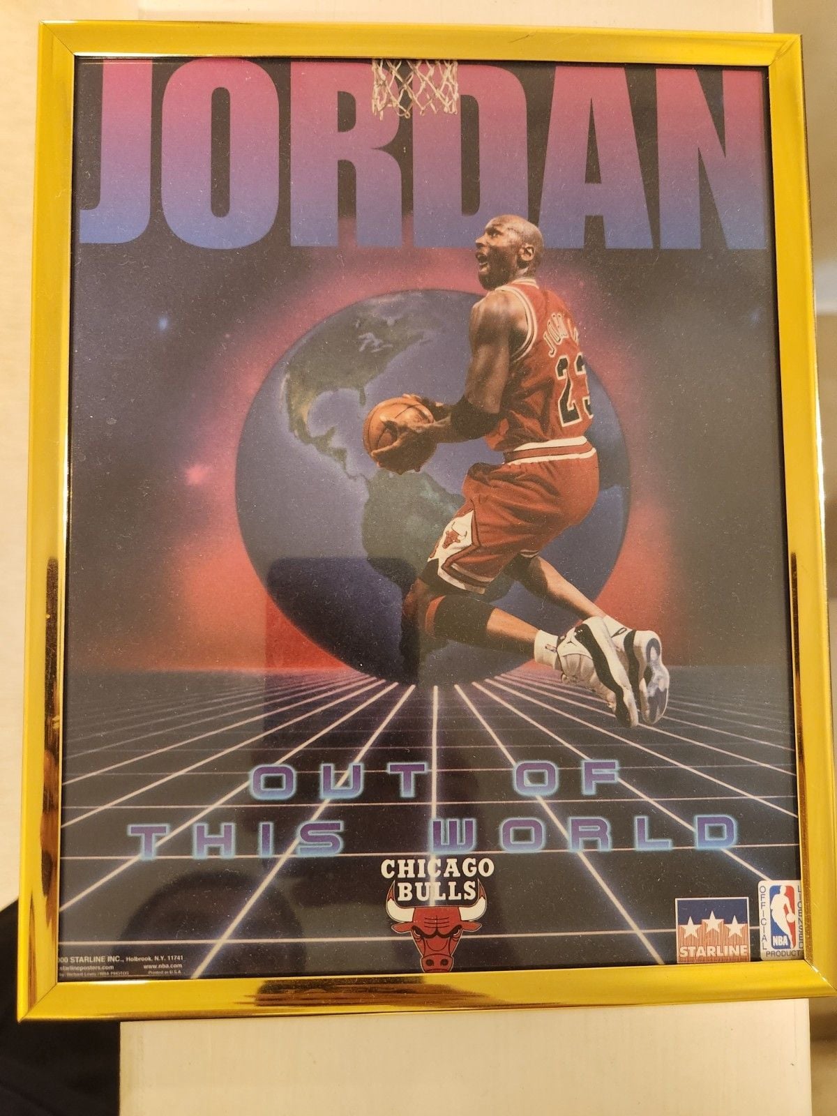 Michael Jordan Chicago Bulls "Out of This World" Starline NBA Basketball Poster 2