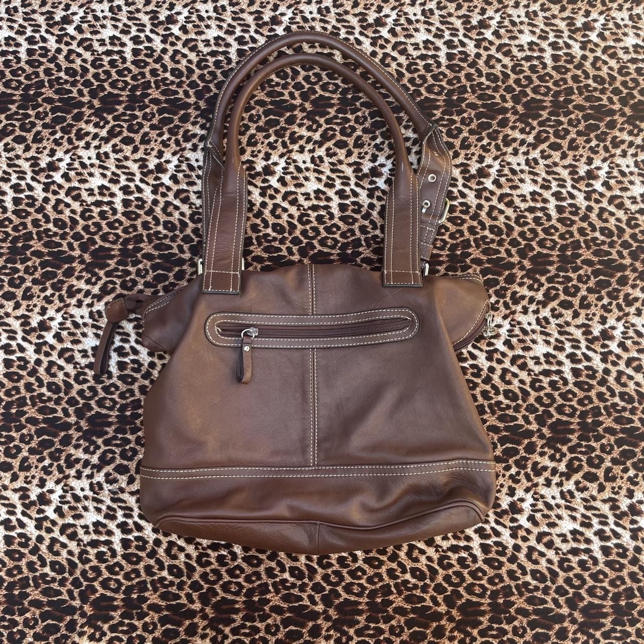 Franco Sarto brown leather handbag 8