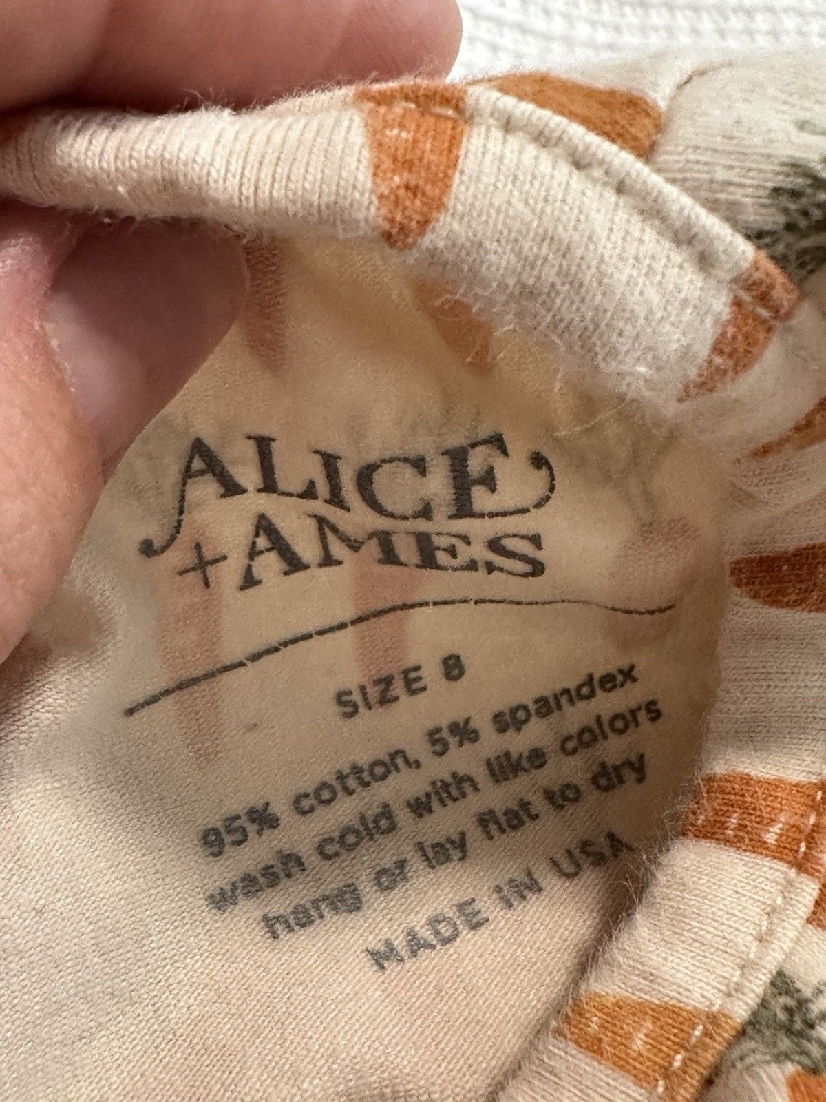 Alice + Ames Girls Size 8 Check Grid 3/4 Sleeve Babydoll Peplum Top 7
