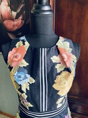 Payal Pratap Multicolor Women Sleeveless Dress Sz 2 A143 8