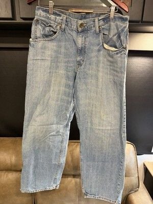 Vintage Levis SilverTab Baggy Jeans 33x30 Light Wash Y2K 90s Skater Loose Fit 2