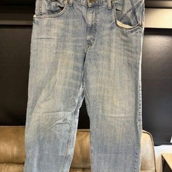 Vintage Levis SilverTab Baggy Jeans 33x30 Light Wash Y2K 90s Skater Loose Fit