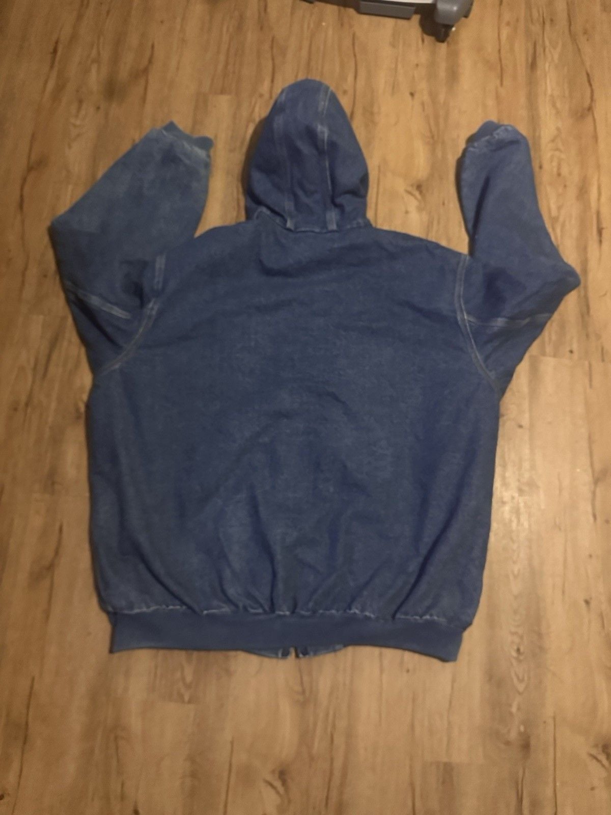 VTG Carhartt J139 DST Jacket 3XL Tall Denim A$ap Rocky Quilt Lined 9