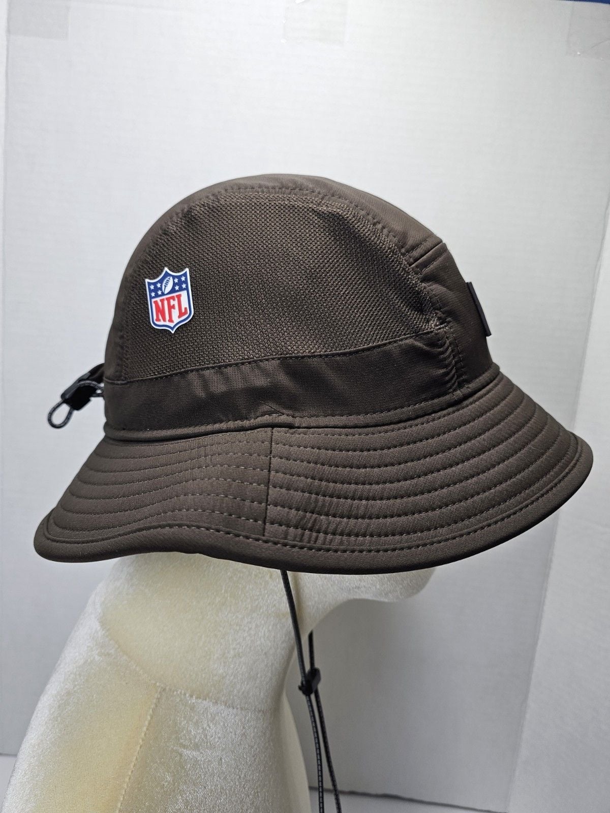 New Era Cleveland Browns 2025 NFL Sideline Bucket Hat Brown S/M New With Tags 4
