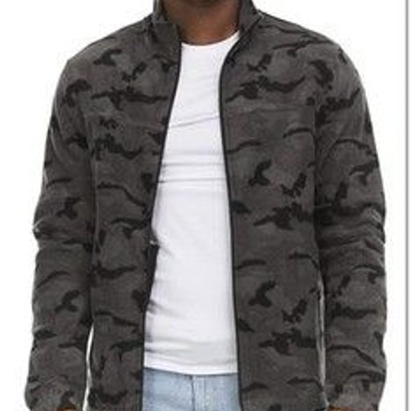 Swiss Alps Mens Full Zip Performance Polar Fleece Jacket with Pockets-SIZE XL