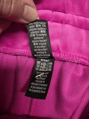 Victoria's Secret Women's Pink Velour Jogger Pants Drawstring Pockets Logo XS 14