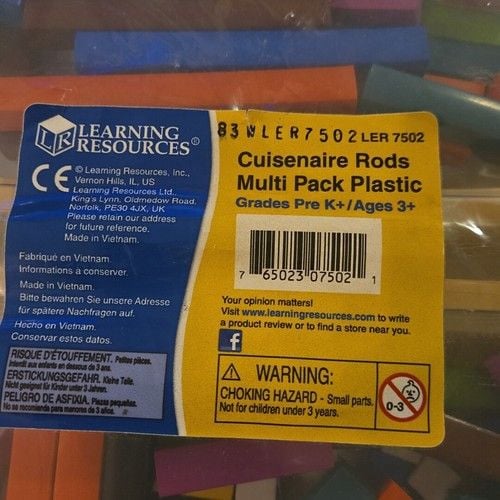 LEARNING RESOURCES - Cuisenaire Rods Multi-Pack - 6 set - in sealed package 2