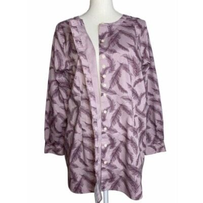 1X Plus plus Duluth Trading Shirt Tunic Wrinklefighter Blouse with Pockets 3
