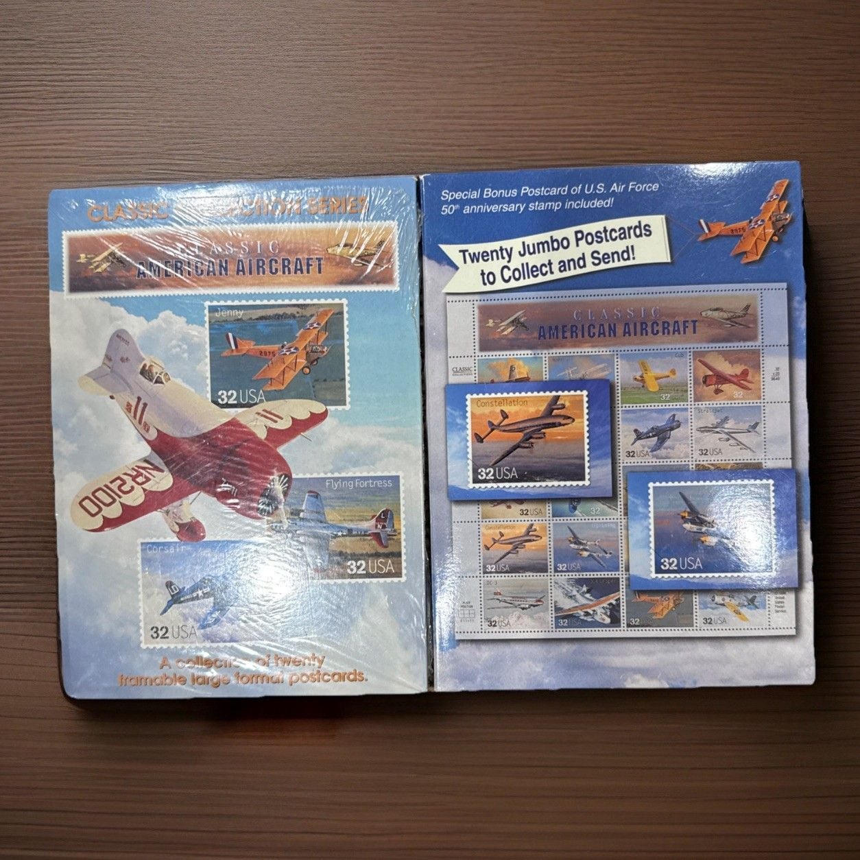 2pk USPS Classic American Aircraft XL Postcards Air Force Farmable Gallery Wall 1