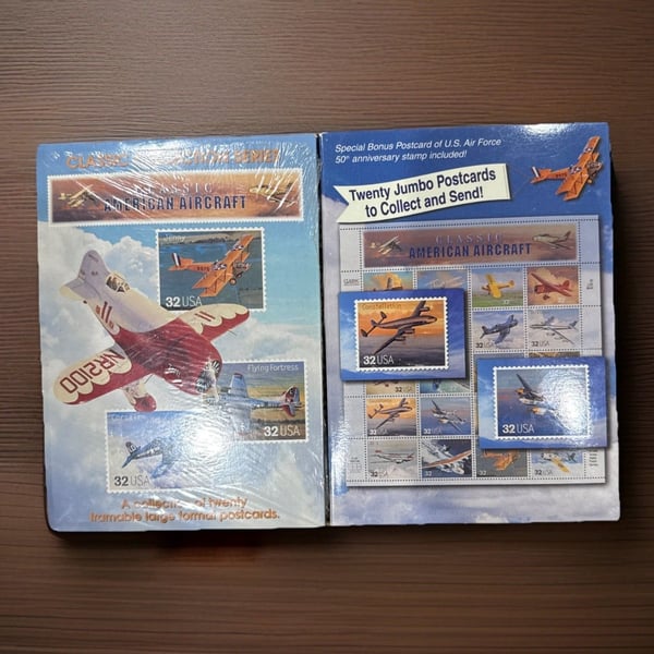 2pk USPS Classic American Aircraft XL Postcards Air Force Farmable Gallery Wall