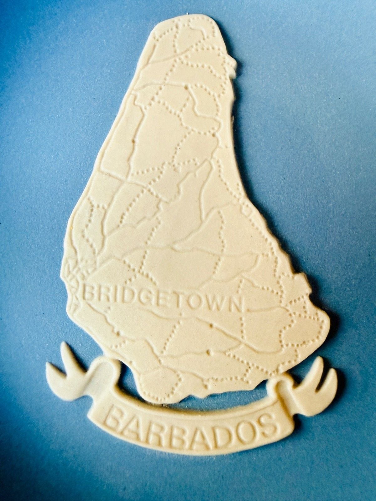Beautiful Wedgwood Blue Jasperware Barbados Harrison's Bridgetown Plate 4.5"d 3