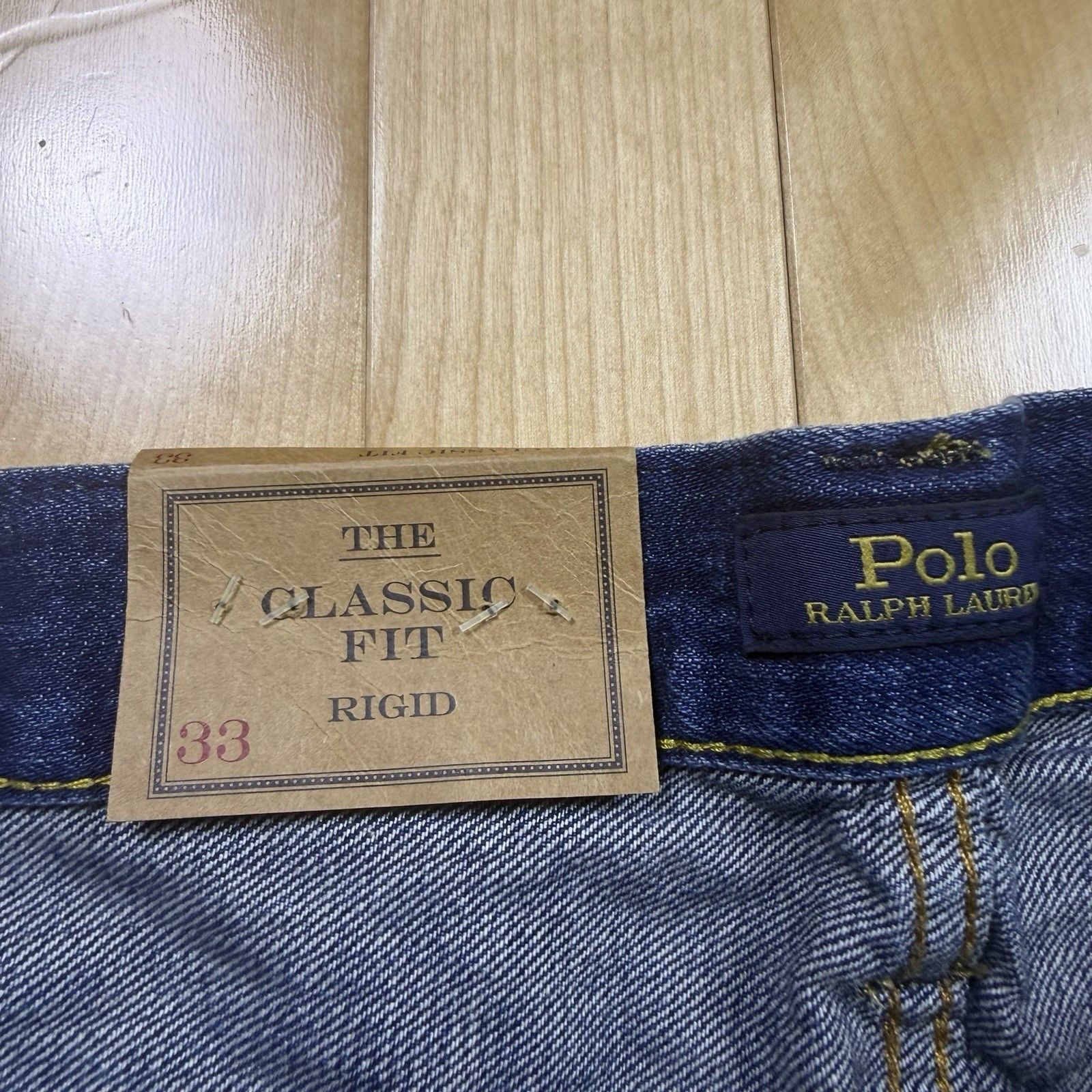 Polo Ralph Lauren Denim Jorts Men’s 33 Baggy Raw Hem Classic Fit NWT Y2K 5
