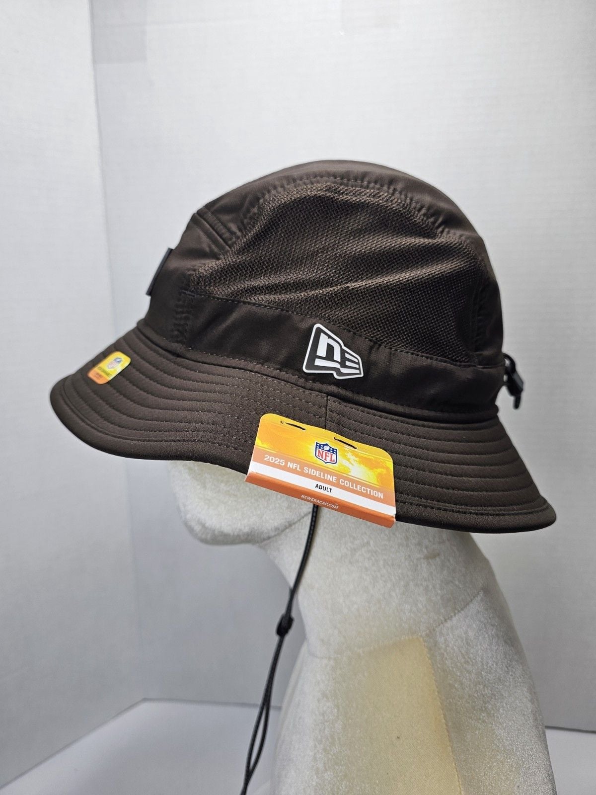 New Era Cleveland Browns 2025 NFL Sideline Bucket Hat Brown S/M New With Tags 6