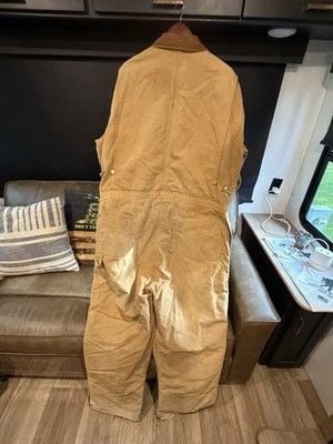 Carhartt Men’s Brown Canvas Coveralls 1889-1989 40MRZ Sz52 100 year anniversary 3