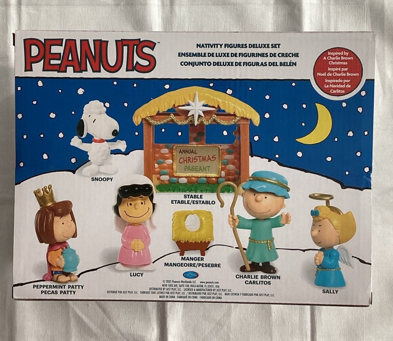 Charlie Brown Peanuts Nativity Figures Deluxe Set CVS Christmas BRAND NEW SEALED 2