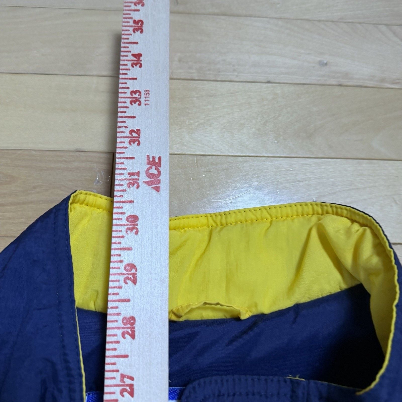 Vintage Competitor Notre Dame Fighting Irish Puffer Jacket Blue/Yellow Size XL 9